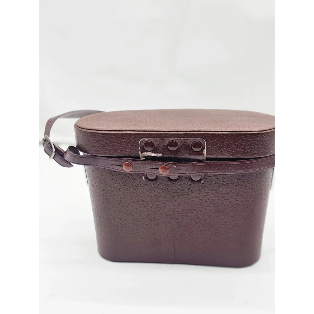 Binocular Case Unisex OS Brown Good Vintage Japan Hard Shell Latch